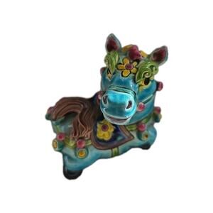 Taiwan Cochin Ware Horse Figure 2x2